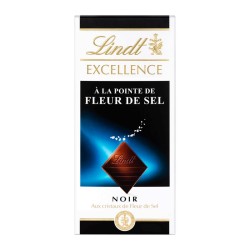 LINDT Chocolat noir Cristaux de fleur de sel - 100g