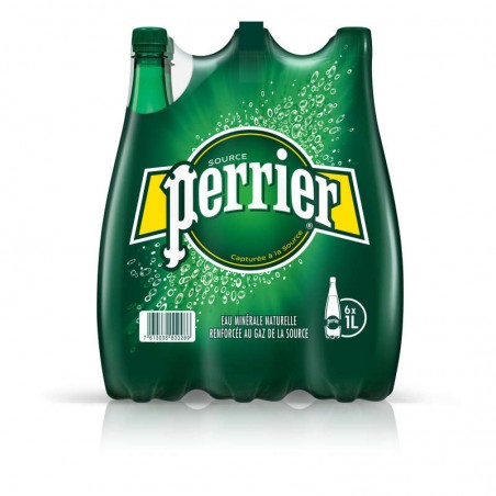 PERRIER Eau minérale naturelle - Gazeuse 6x1L