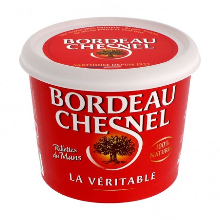 BORDEAU CHESNEL Véritables Rillettes du Mans pur porc 220g